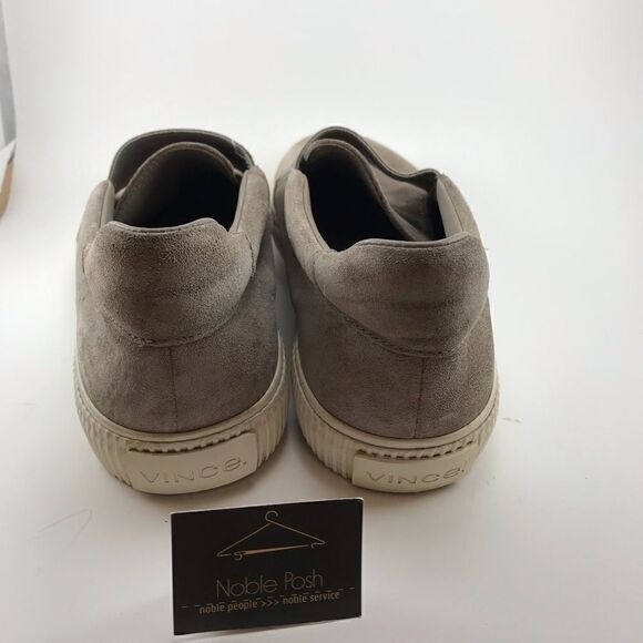 Vince Slip On Beige Suede Sneakers - Picture 2 of 6